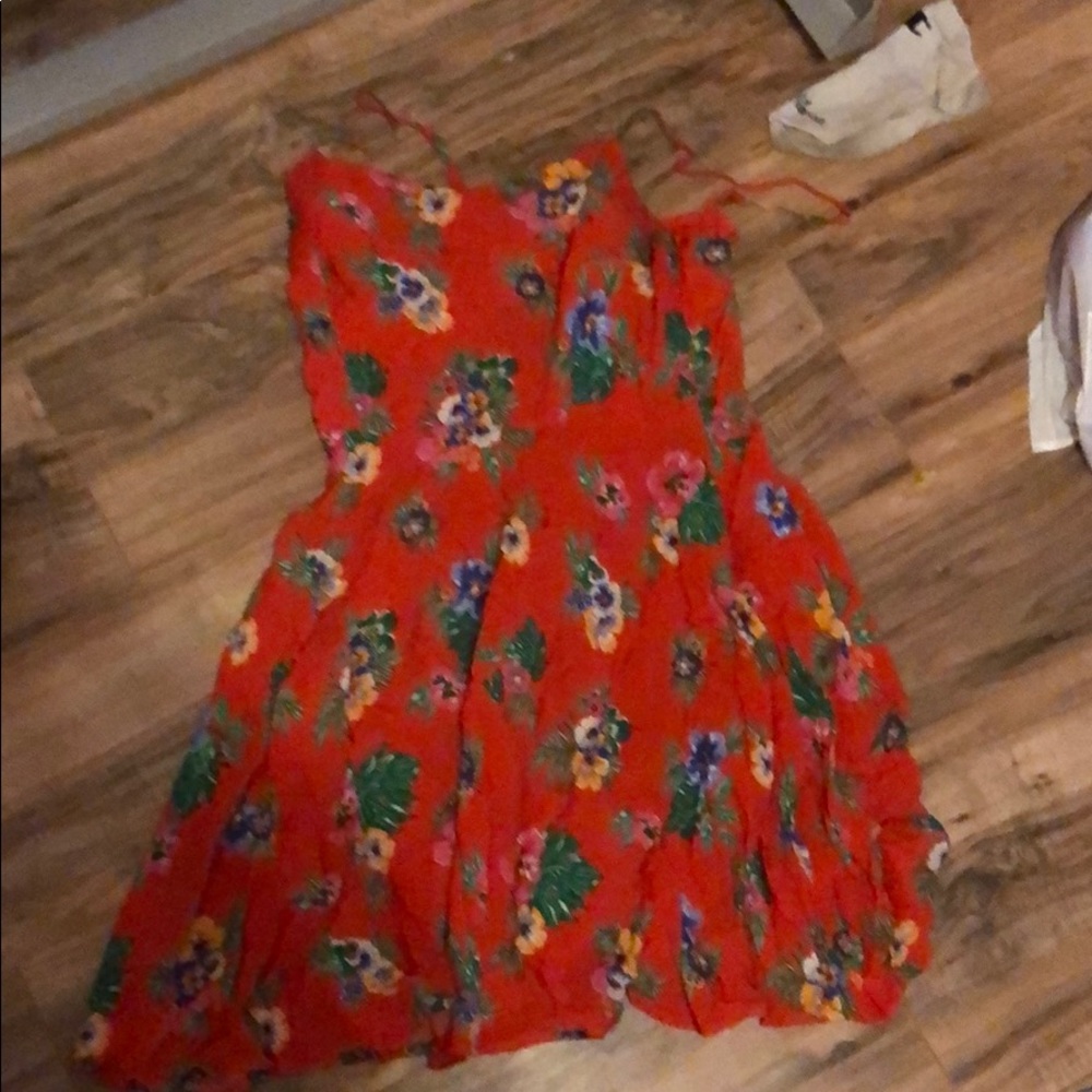 old navy red dress summer